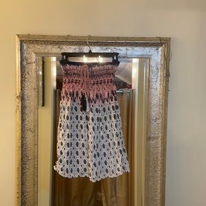 Ocean Drive printed smocked top dress
